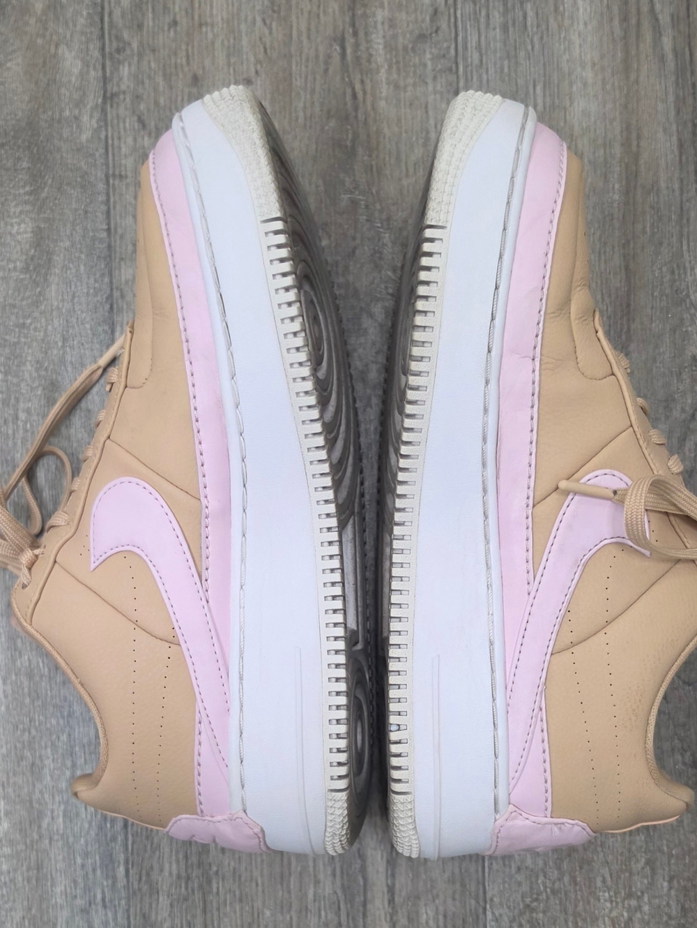 Women's Nike Air Force 1 Jester XX Bio Beige, Pink, & White-Size 11 - Picture 7 of 10